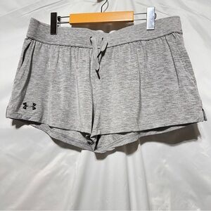 UNDER ARMOUR | Heather Gray Lounge Sleep Recovery Shorts Size L